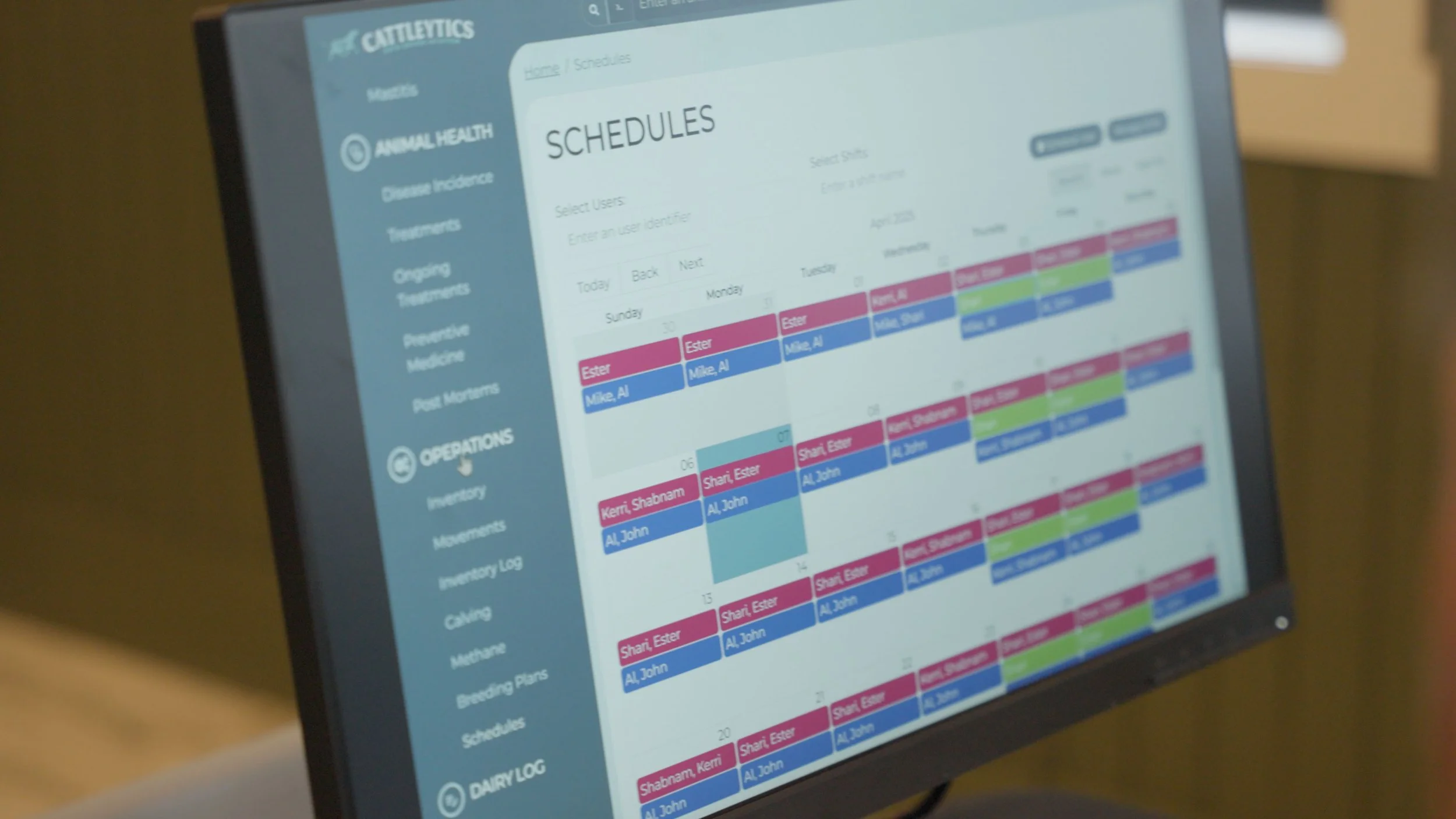 Staff scheduling background